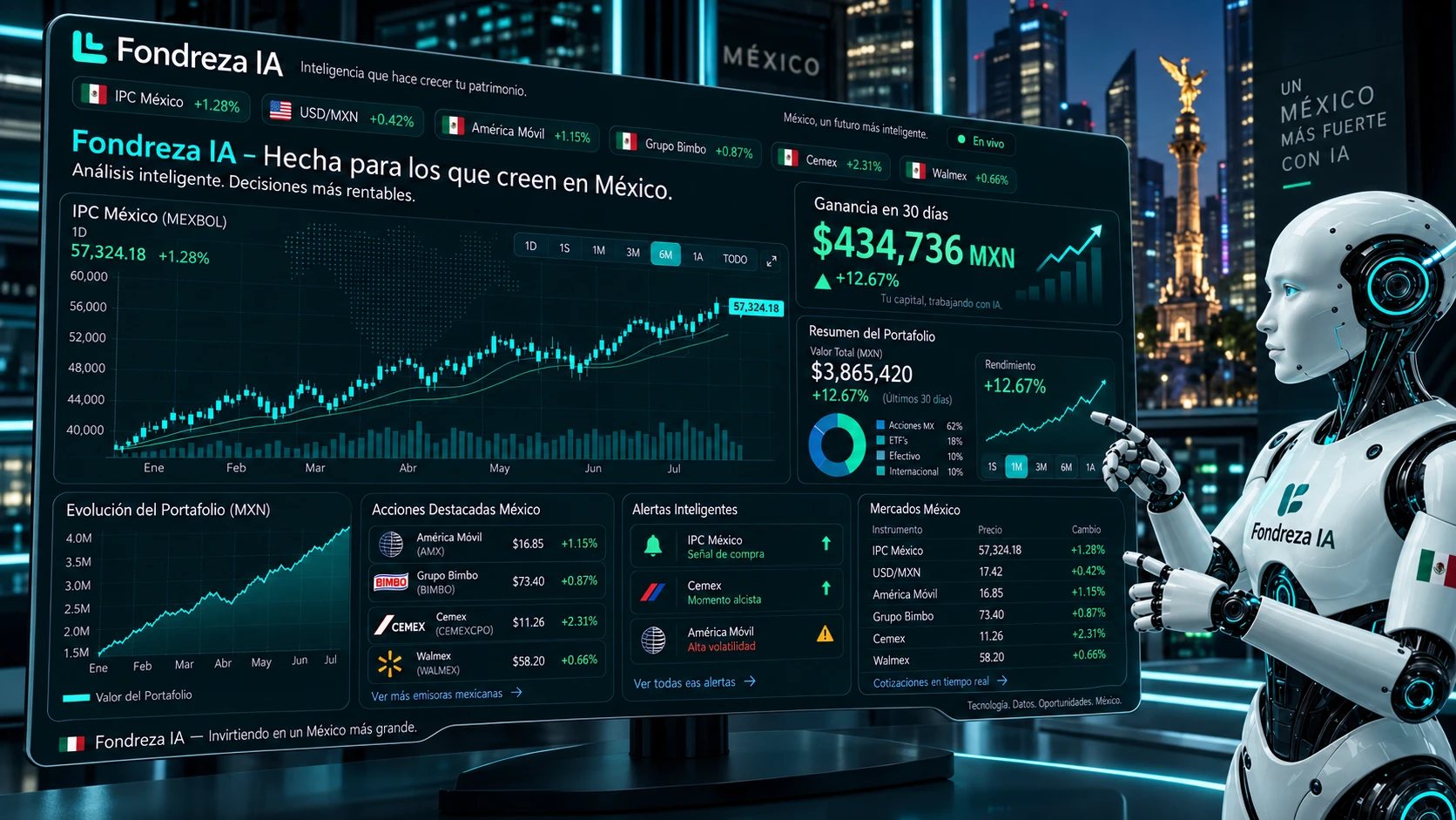 Plataforma de inversión Fondreza IA